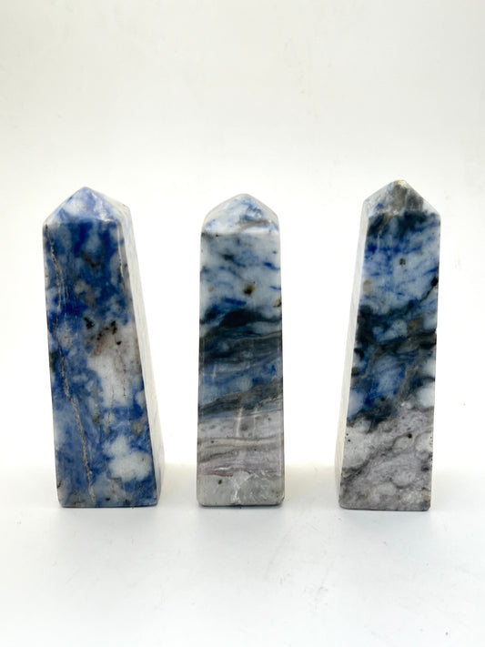 Afghanite Obelisk Towers- Truth, Communication, Intuition, Higher Connection