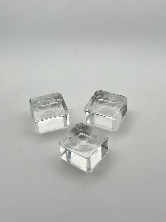 Glass Square Sphere Stand