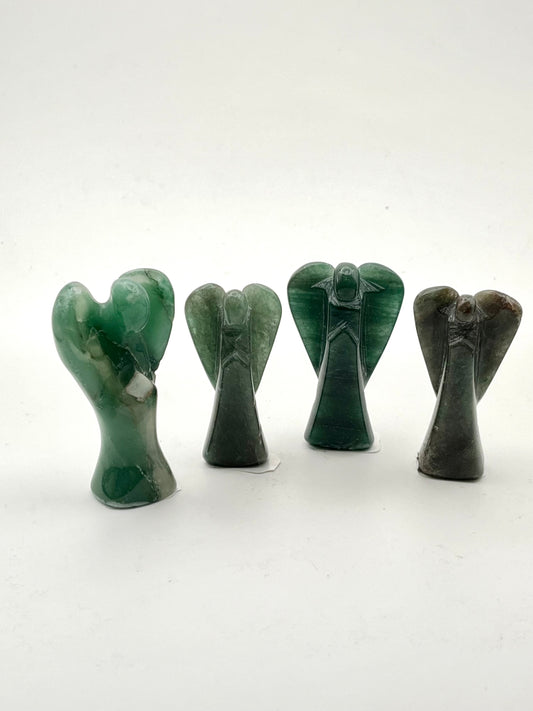 Emerald Angel Carvings- Love, Harmony, Renewal, Wisdom, Abundance