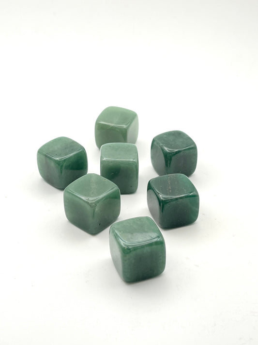 Green Aventurine Cube- Confidence, Growth, Motivation, Abundance, Heart Chakra