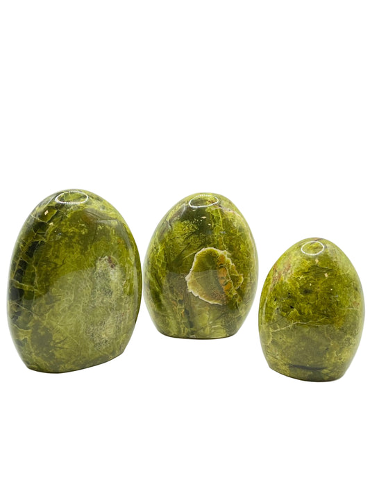 Green Opal Freeforms- Stone of Change, Attracts Abundance, Heart-Healing, Growth, Strong Relationships