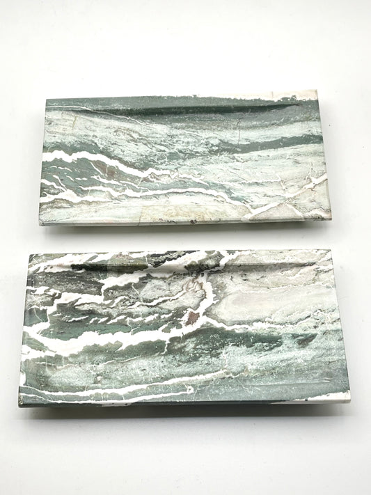 Green Sardonyx Crystal Tray- Good Luck, Money Manifesting, Courage, Confidence