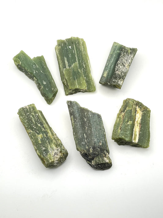 Raw Green Tremolite- Heart-Healing, Luck, Chakra Alignment, Emotional Release, Self-Love