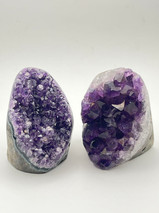 High Quality Cut Base Amethyst- Protection, Serenity, Intuition + Peace
