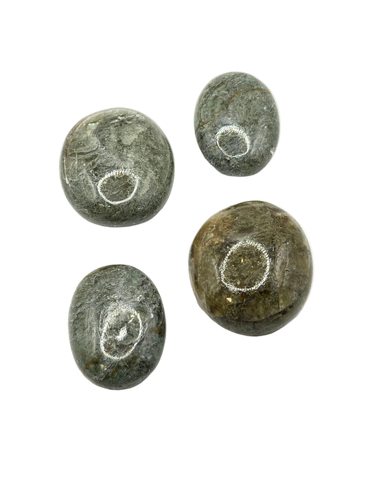 High Quality Moss Agate Palm Stones- Relieves Stress, New Beginnings, Attracting Abundance, Growth, Immune Boosting, Anti-Inflammatory