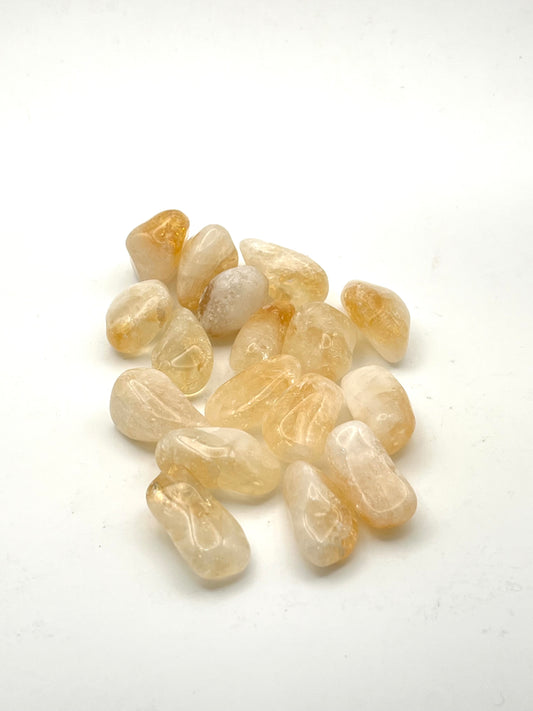High Quality Citrine Tumbled Pocket Stone - Abundance, Wealth, Prosperity, Personal Power