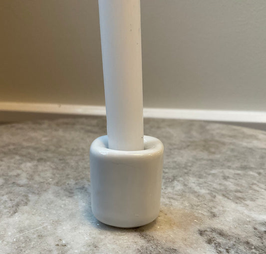 Chime Candle Holder (White Porcelain)