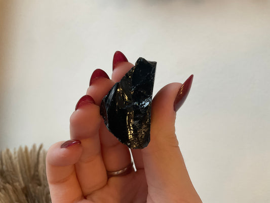 Raw Black Obsidian-  Psychic Protection, Grounding, Intuition, Shadow Work