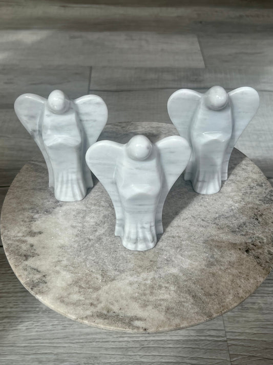 Marble Angel Carvings- Grounding, Self-Control, Serenity, Growth, Stability