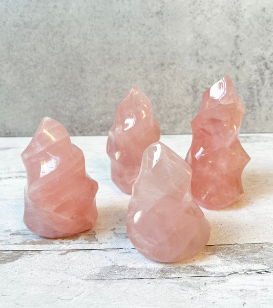 Rose Quartz Flames- Love, Self Love, Lights a Fire