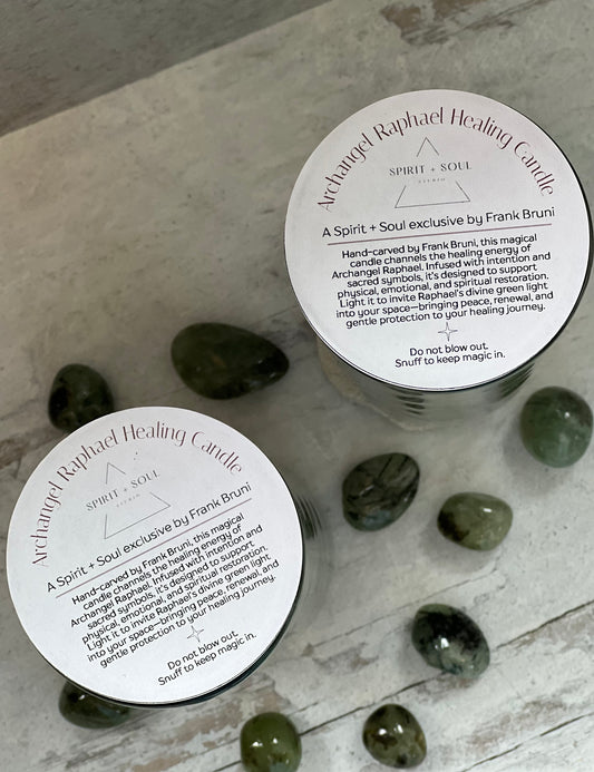 Archangel Raphael Healing Candle by Frank Bruni