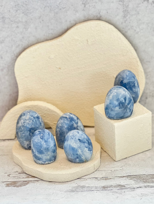 Blue Calcite Freeforms- Emotional Healing, Balance, Calming, Energy Clearing