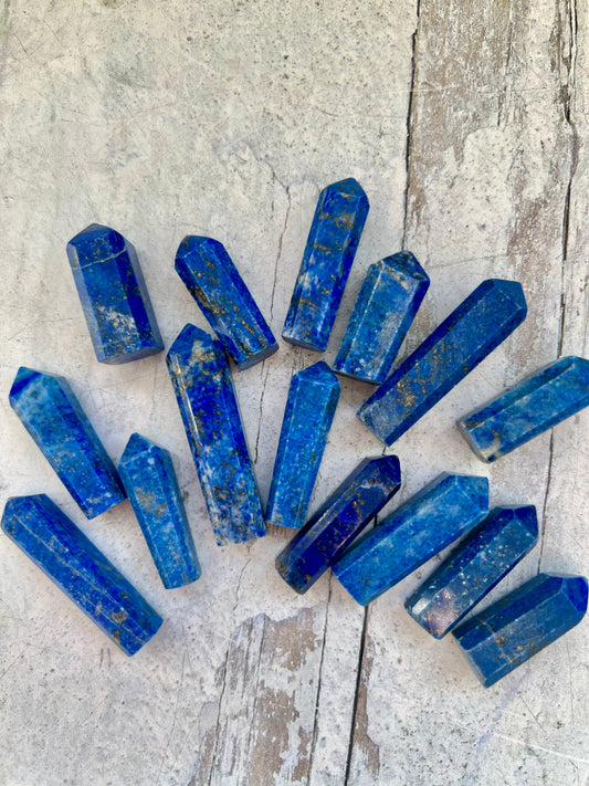 Lapis Lazuli Mini Towers- Wisdom, Intuition, High Vibe, Inner Truth, Confidence
