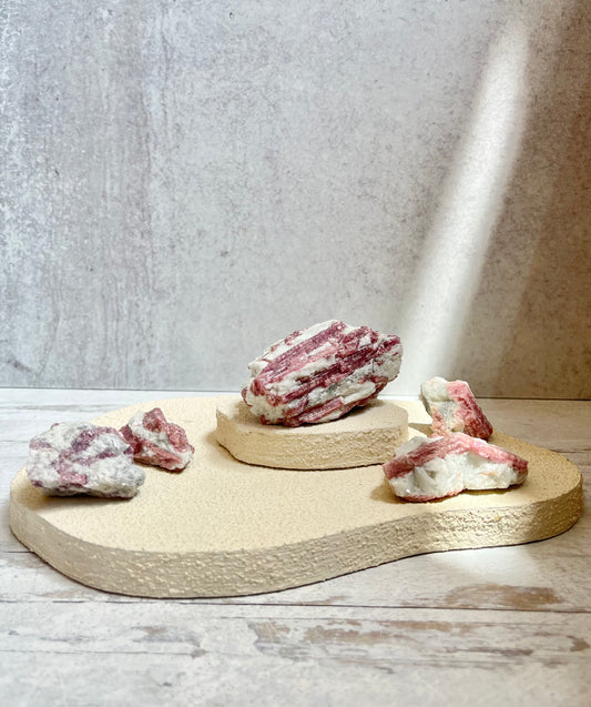 Small Raw Pink Tourmaline Chunks- Grounding, Heart Opening, Letting Go, Protection