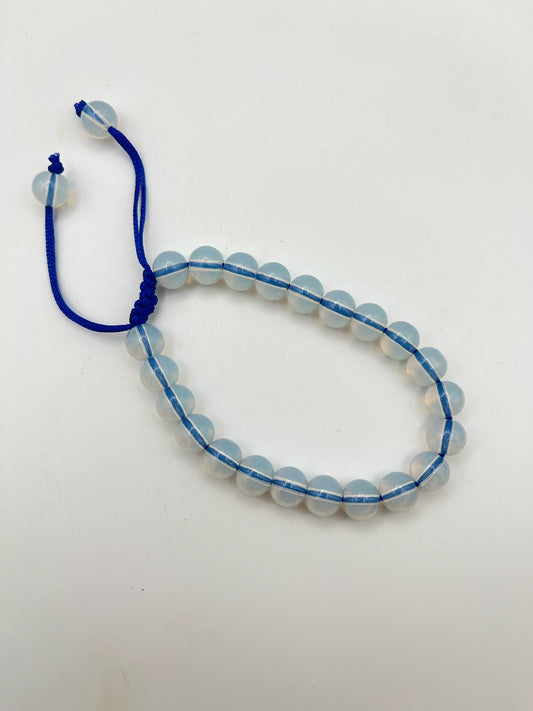 Adjustable Opalite Crystal Bracelet- New Beginnings, Mood Boosting, Childlike Joy, Personal Growth, Emotional Expression