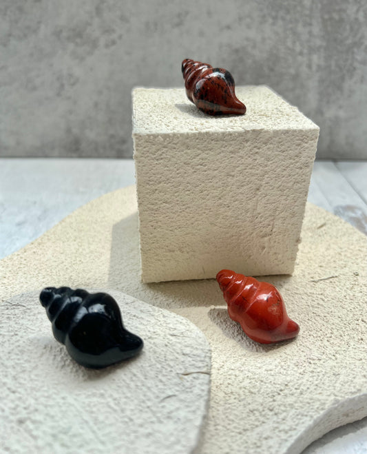 Assorted Crystal Seashell Carvings