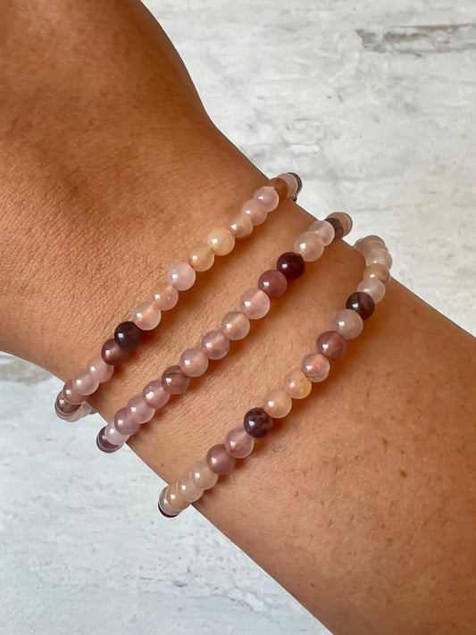 Pink Aventurine Crystal Bracelet- Courage, Manifesting, Healing, Sleep