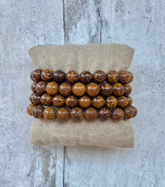 Calligraphy Stone Bracelets- Creativity, Joy, Writing, Optimism