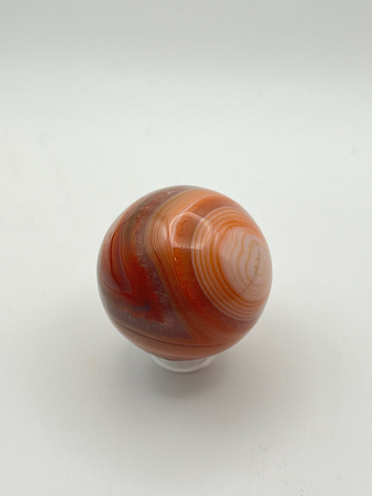 Sardonyx Sphere- Protection, Grounding, Strength, Attraction, Good Fortune