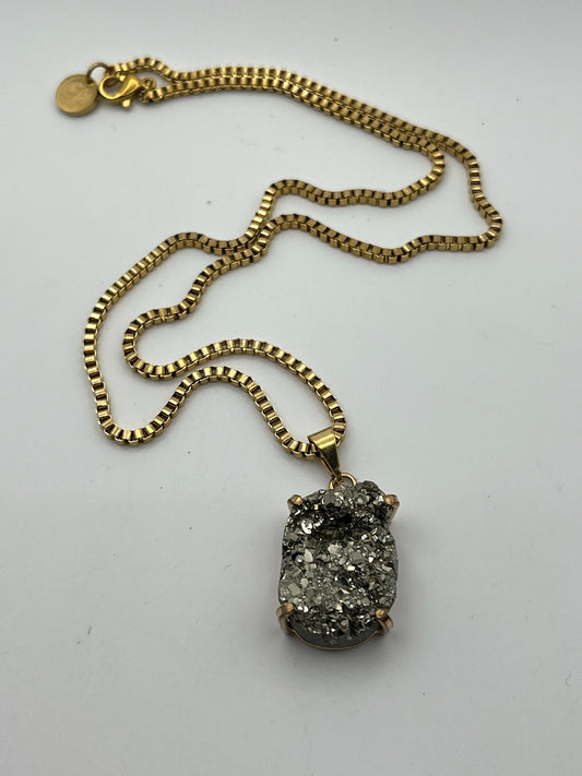 Raw Pyrite Necklace - Manifesting, Abundance, Prosperity