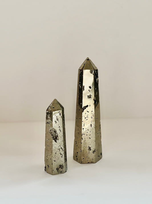 Druzy Pyrite Towers- Manifesting, Abundance, Wealth, Prosperity