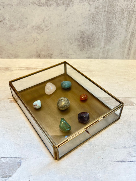 Antique Brass Keepsake Box