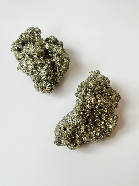 Druzy Pyrite Clusters- Manifesting, Abundance, Wealth, Prosperity