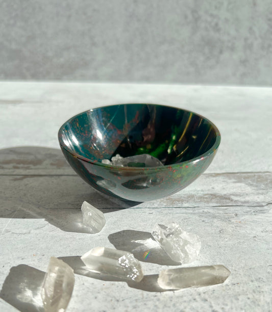 Bloodstone Bowls- Protection, Inner Strength, Focus, Resilience, Creativity, Love