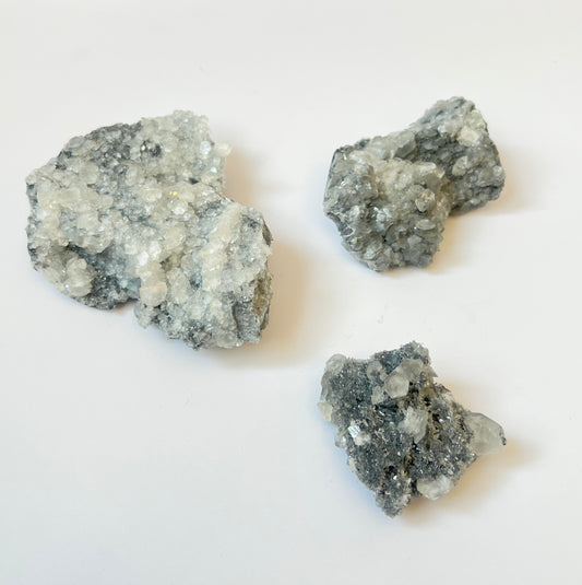 Black Apophyllite on Stilbite- Expansion, Intuition, Cleansing, Higher Consciousness