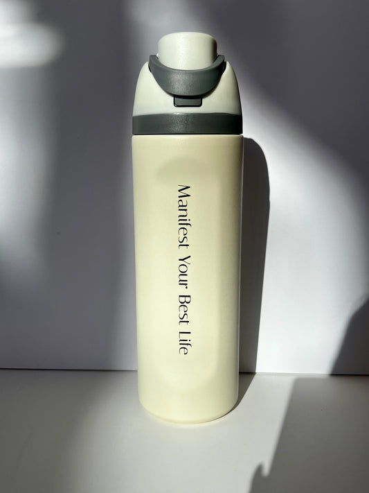 Manifest Your Best Life Water Bottle by Spirit + Soul Studio