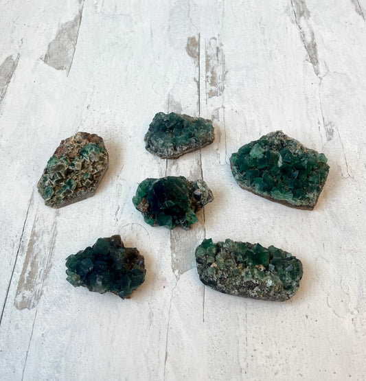 Diana Maria Fluorite Clusters- Calming, Heart Chakra, Higher-Self, Intuition, Positivity