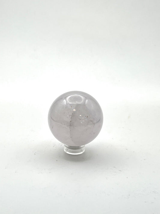 Lavender Periwinkle Rose Quartz Spheres- Love, Inner Peace, Serenity, Emotional Support