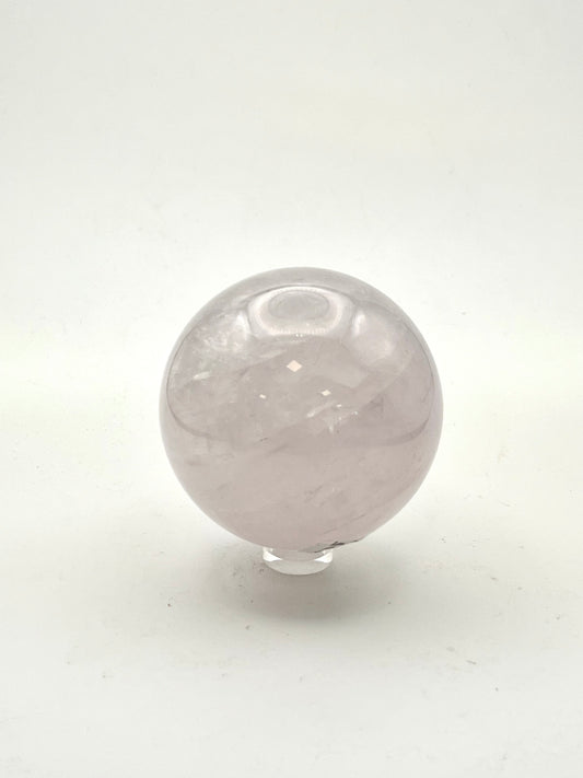 Lavender Periwinkle Rose Quartz Spheres- Love, Inner Peace, Serenity, Emotional Support