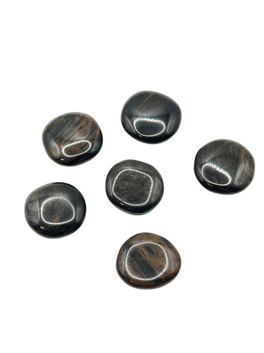 Mini Copper Sheen Obsidian Coins- Confidence, Shadow Work Support, Inner Strength, Personal Growth