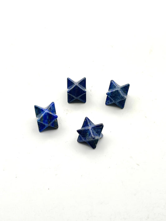 Mini Lapis Merkaba Star Carvings- Spiritual Ascension, Intuition Boosting, Inner Wisdom, Higher Awareness