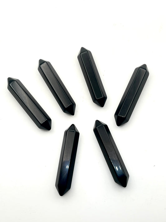 Mini Obsidian Double Terminated Wands- Grounding, Intuition, Shadow Work Support