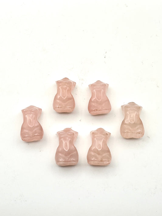 Mini Rose Quartz Goddess Carvings- Love, Romance, Divine Feminine Energy, Heart Chakra Healing