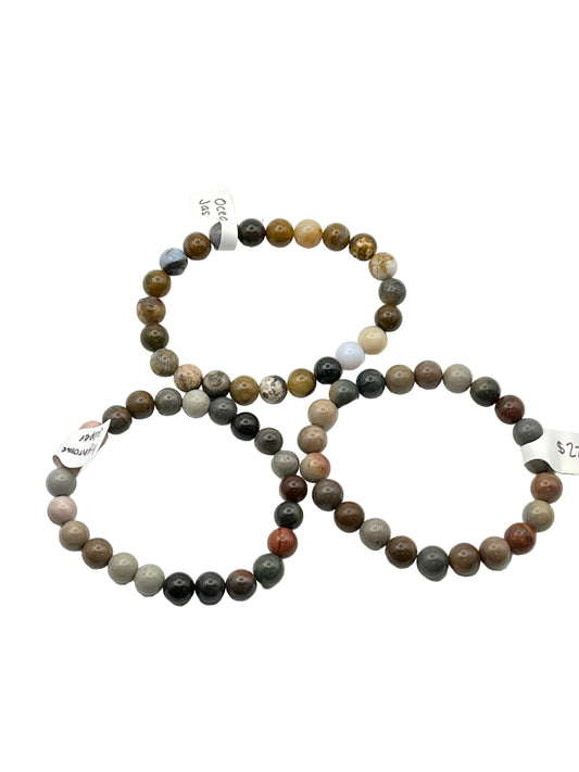 Polychrome Jasper Crystal Bracelet- Nurturing, Serenity, Wholeness