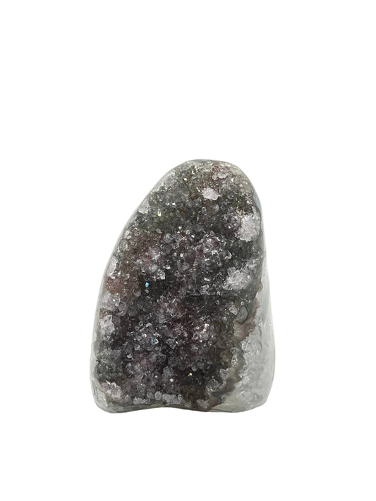 Rainbow Amethyst Cut Base- Intuition Boosting, Mental Clarity, Hope, Energy Renewal