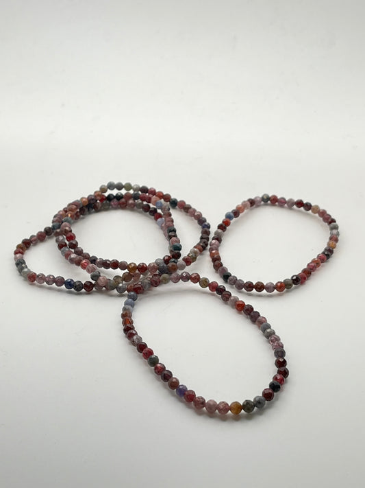 Rainbow Spinel Crystal Bracelet- Alignment, Empowerment, Confidence, Manifesting Support