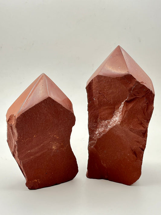 Red Jasper Top Polished Freeforms- Root Chakra Strengthening, Balancing, Courage, Grounding, Passion