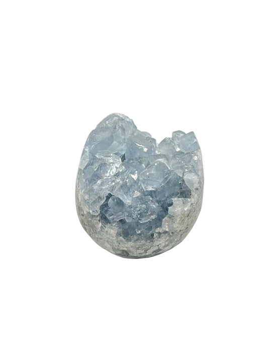 Open-Face Druzy Celestite Spheres- Higher Consciousness, Angel Connection, Third Eye, Intuition, Good Memory, Dream Work