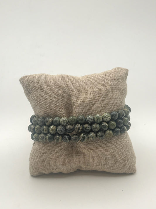 Seraphinite Crystal Bracelet- Angelic Connection, Heart Healing, Physical Health Healing