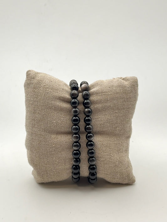 Silver Sheen Obsidian Crystal Bracelet- Grounding, Strength, Truth-Seeker, Soul Purifying