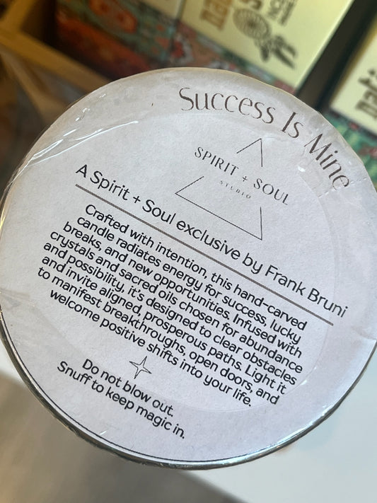 Success is Mine Intention Candle by Frank Bruni