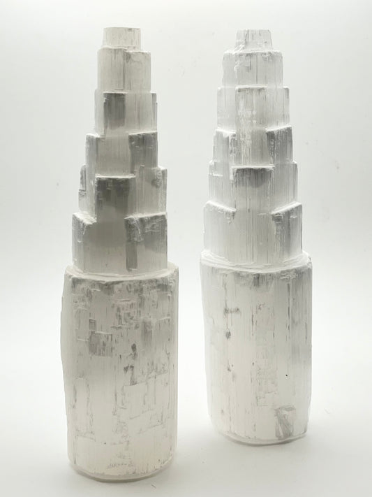 Tall Selenite Iceberg Towers- Cleansing, Clearing, Peace, Angelic Connection