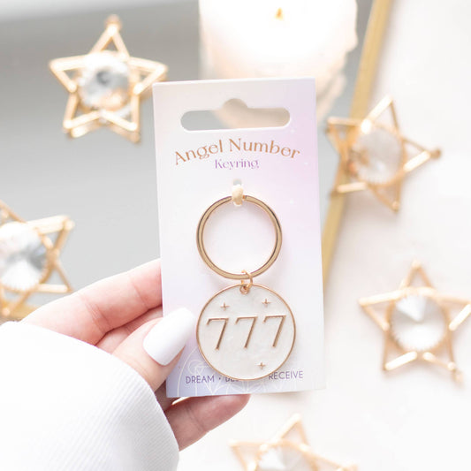 777 Angel Number Keychain