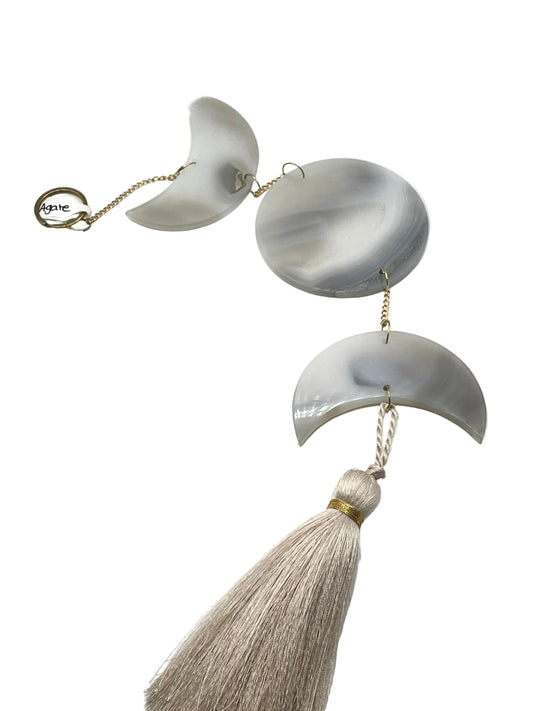Agate Moon Wall Hangers- Grounding, Calming, Divine Feminine Energy