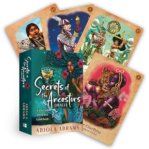 Secrets of the Ancestors Oracle: A 45-Card Deck and Guidebook for Connecting to Your Family Lineage, Exploring Modern Ancestral Veneration, and Revealing Divine Guidance by Abiola Abrams
