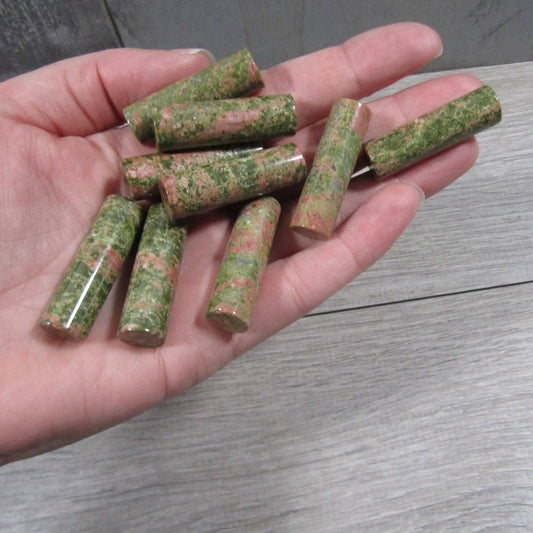 Unakite Mini Columns- Grounding, Compassion, Heart Healing